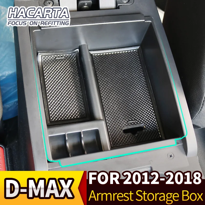 Dmax car accessories Center Console Storage Armrest Box Tray FOR Isuzu D-Max Pickup 2012-2018