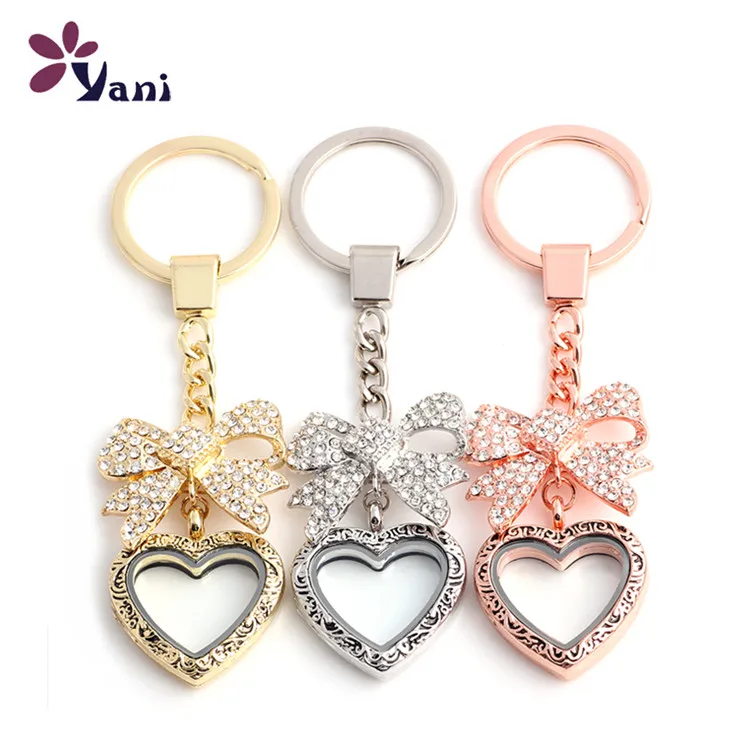 10Pcs/Lot Personalized Couple Heart Glass Living Ashes Holde medallon flotantes Locket Pendant Keychains For Women Men Jewelry