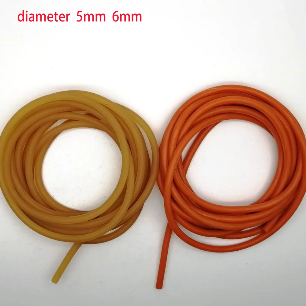 

10M Soild Rubber Diameter 5-6mm Slingshot Band Arrow Shooting Slingshots Rubber Rope Catapult Rubber Latex Bands Natural