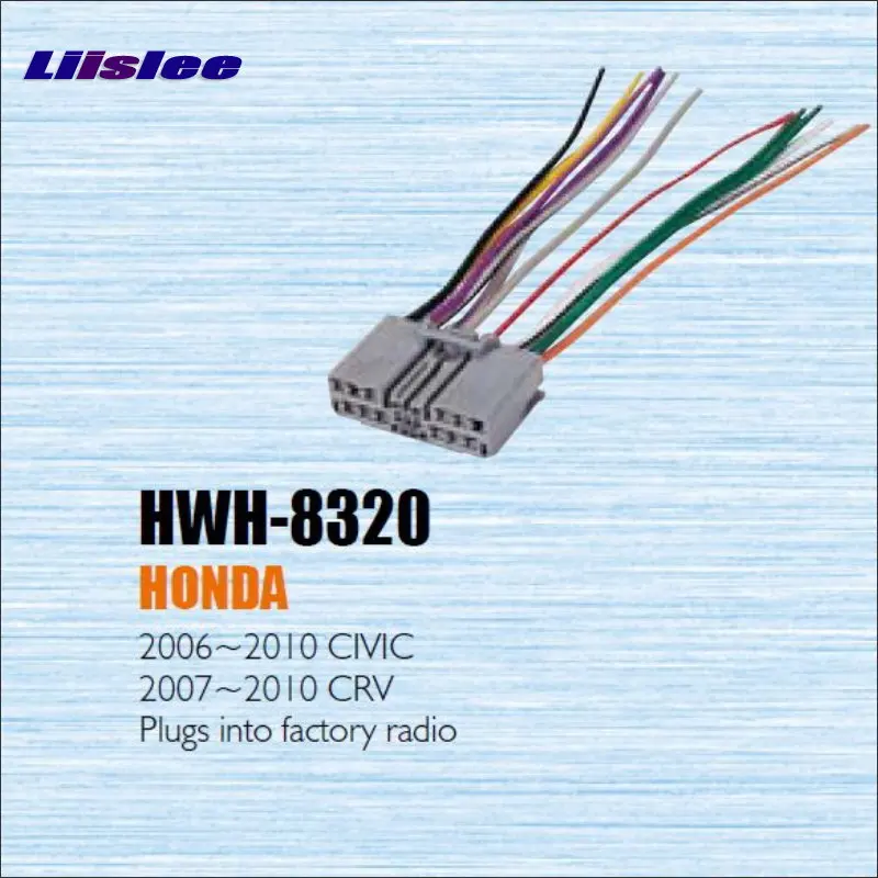 

For Honda CRV C-RV 2006-2010 Car CD DVD Player Power Wire Cable Plug Plugs Into Factory Radio / DIN ISO Female