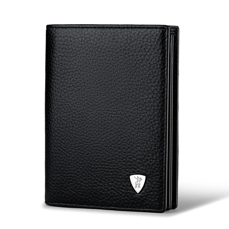 

Genuine Leather man's short wallet driver's license wallet large capacity Wallet