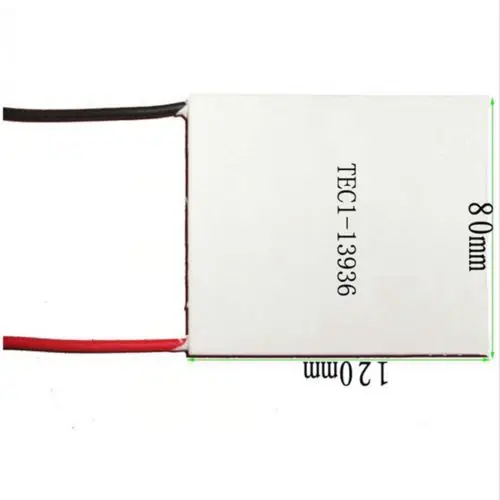 80x120x4.6mm 36A 17V 339.7W TEC1-13936 Thermoelectric Cooler Peltier Heatsink