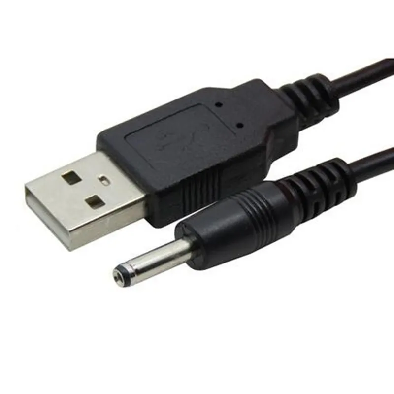 LBSC USB A to DC 3.5 mm/1.35 mm 5 Volt DC Barrel Jack Power Cable - 1M