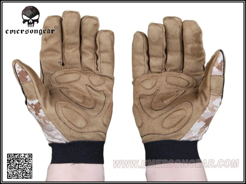 Emerald tactical camouflage glove, full finger, lightweight, aor1, em5366