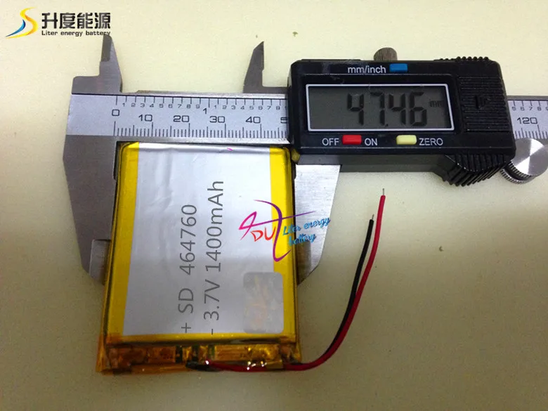 แบตเตอรี่แท็บเล็ต SD 464760   แบตเตอรี่ GPS 1400mah