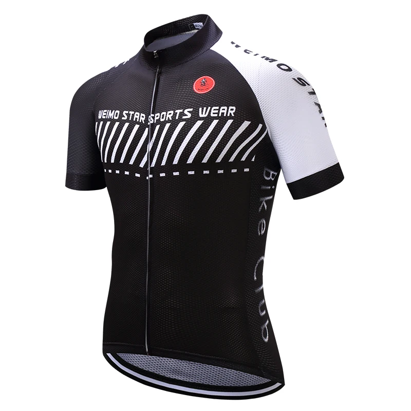 2019 Cycling jersey Men's Bike jersey Pro MTB Shirts Team Maillot Ciclismo Top Bicycle jersey Racing for male Summer Black white