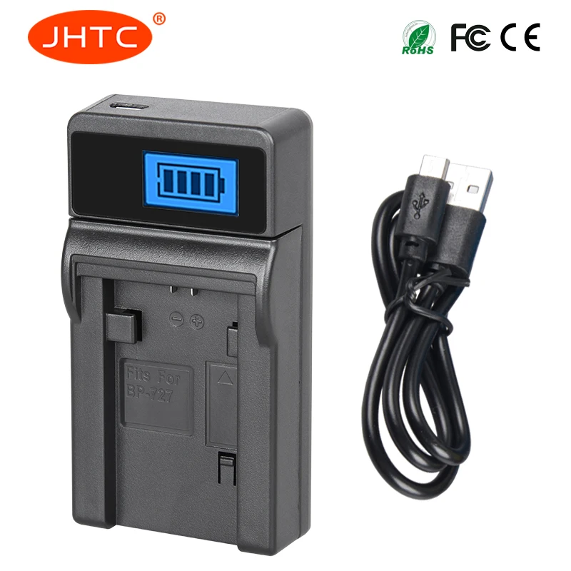 JHTC BP-745 BP-727 BP-718 BP745 BP727 Battery Charger For Canon HFR80 HFR82 HFR800 HFR70 HFR72 HFR700 HFM52 HFM500 HFR30