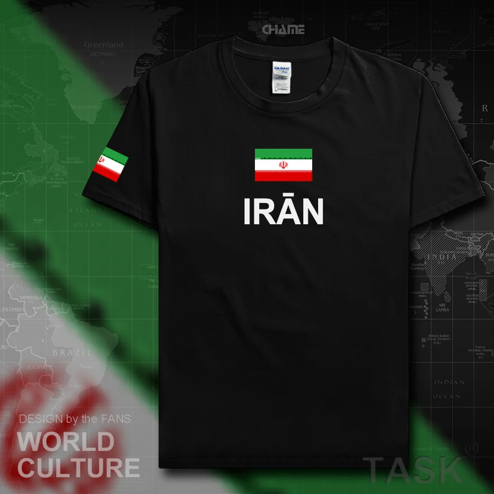 Iran Islamic men t shirts fashion 2017 jerseys nations team 100% cotton t-shirt meeting fitness brand clothing tees flag IR tops