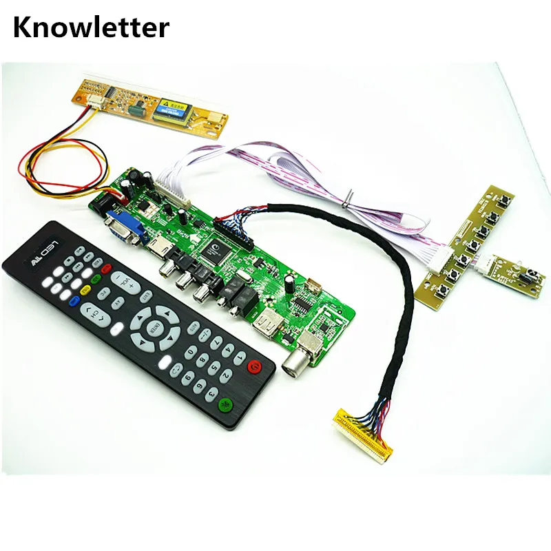 

TV+HDMI+VGA+AV+USB+AUDIO TV LCD driver board 15" LTN150P2-L01 LTN150P4-L01 CLAA150PB03 LCD controller board DIY kits