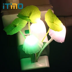 LED Mushroom Night Lights US EU Plug Romantic Colorful Bulb Bedside LED Atomsphere Lamp Home Illumination Decoration Decor Gift