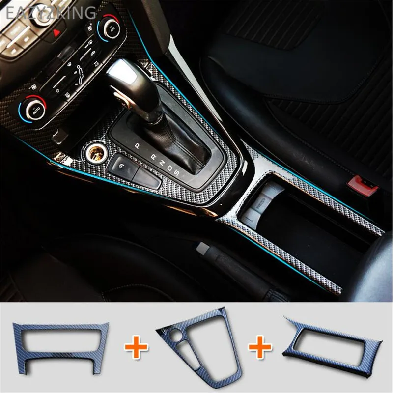 EAZYZKING Car-Styling Gear water Cup holder Special Modified Decorative Cover trim For Ford Focus 3 sedan hatchback 2015-2018