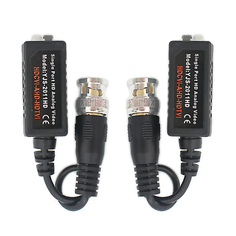 

5Pair HD 720P/1080P AHD HDCVI HDTVI BNC Connector To UTP Cat5/5e/6 Video Balun Passive Transceivers Transmitter 200m