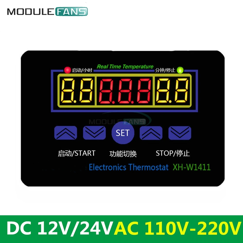 LED Digital Temperature Controller 12V 24V 110V/220V 10A Real Time Thermostat Temperature Regulator Home Thermal Control Switch