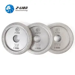 Z-LION 3pieces/Set Diamond Fluting Wheels Vacuum Brazed Diamond Grinding Wheel Profile Disc For Stone Countertop