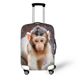 Fundas protectoras elásticas para maletas, accesorios de viaje con estampado de Animal Monkey, antipolvo, 18-32 pulgadas