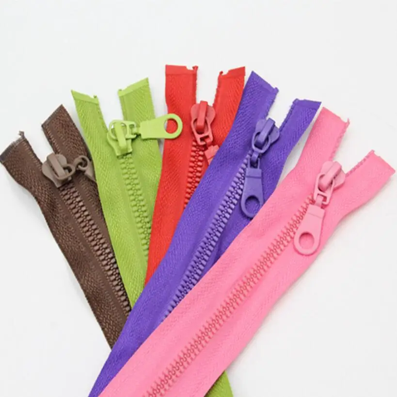 1-10 قطعة 5 #   70 سنتيمتر 80 سنتيمتر سستة الراتنج سستة أسفل سترة معطف ملابس رياضية سستة الملابس والاكسسوارات مزيج الألوان أسود أبيض