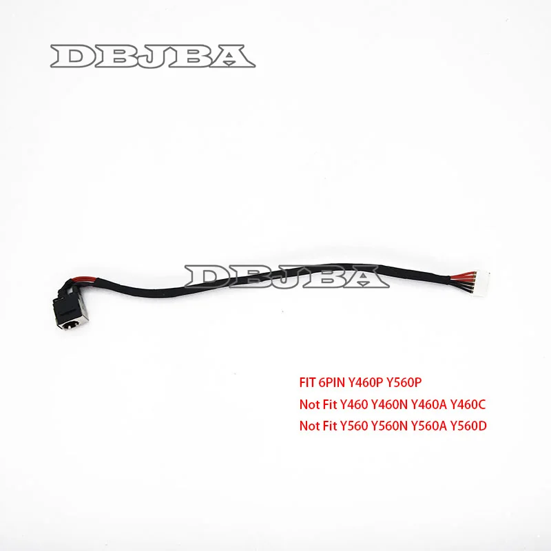 DC POWER JACK For IBM LENOVO IDEAPAD Y460P Y560P Y460P-439523U Y460P-43952DU Y460P-439522U 6PIN CHARGING PORT HARNESS CABLE