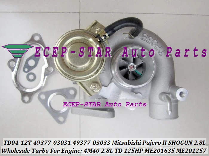 TD04 49377-03031 49377-03033 ME201635 ME201257 Turbo Turbocharger For Mitsubishi Pajero II Shogun Intercooled 4M40 2.8L OIl Cool