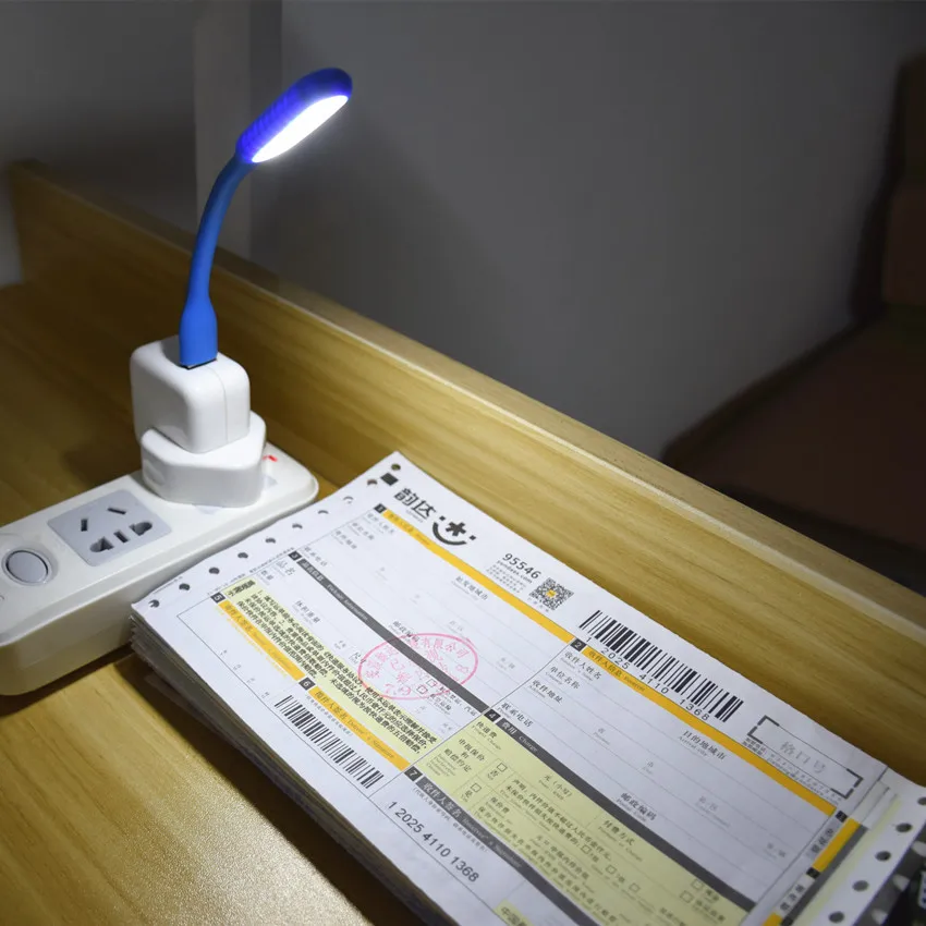 USB Power bank LED Night light Mini notebook Nightlight Desk Reading lamp For PC Mobile Power luminaria Computer 10 Colors