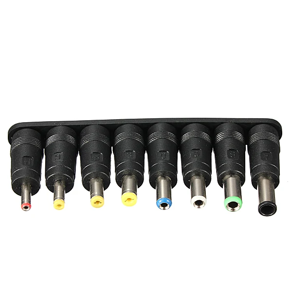 Adaptador de enchufe Universal de 8 CC, Conector de 5,5x2,1mm a 8 para cable de ordenador portátil
