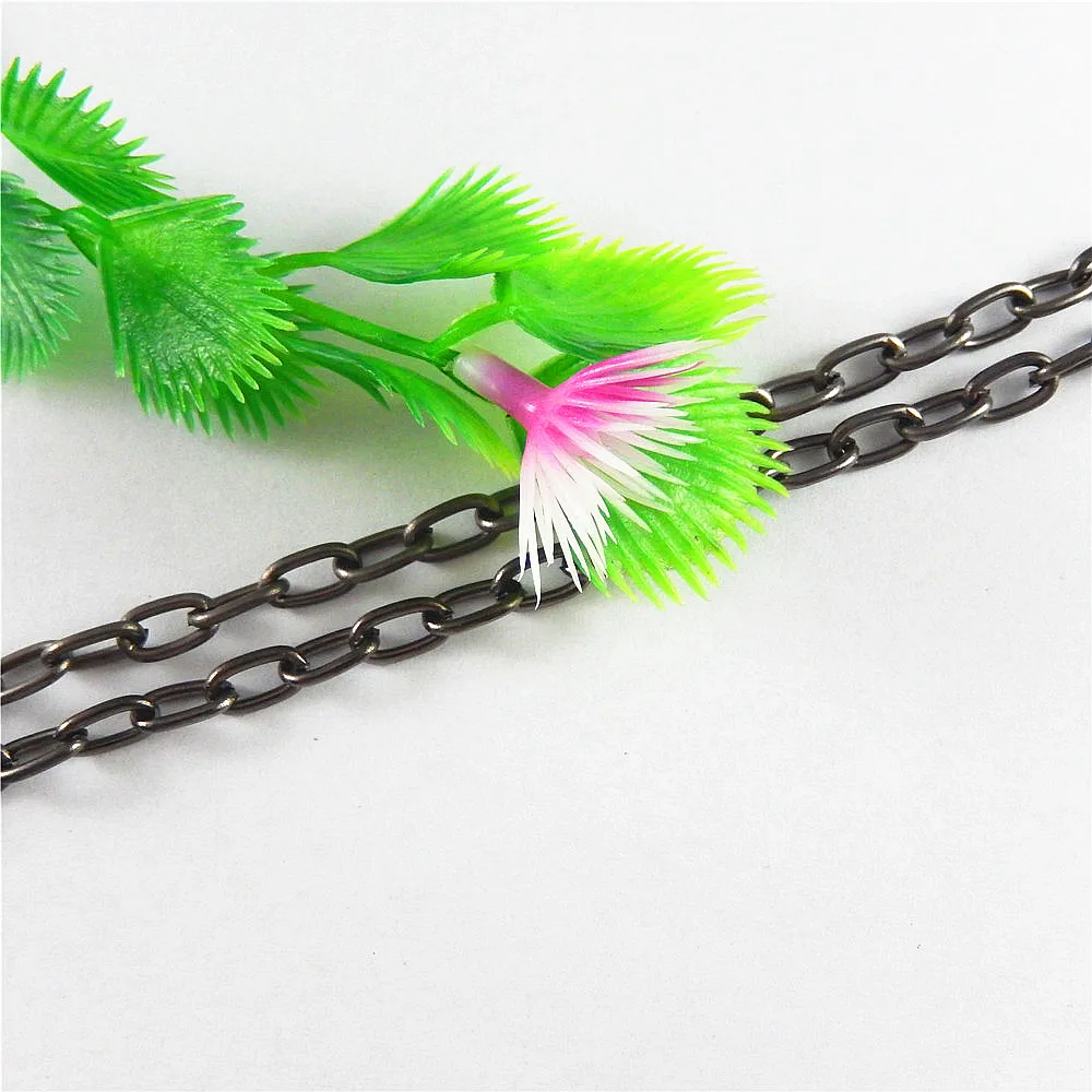 On Sale 1m A Lot Iron Material Gun Black Color Chain Fit Jewelry Making Vintage Style Bracelets Necklace Accessory