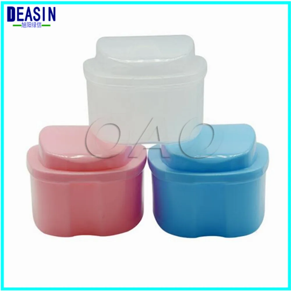 

Denture Box False Teeth Rinsing Basket Container Bath Appliance Storage Case Denture Bath Box Case Dental False Teeth Storage