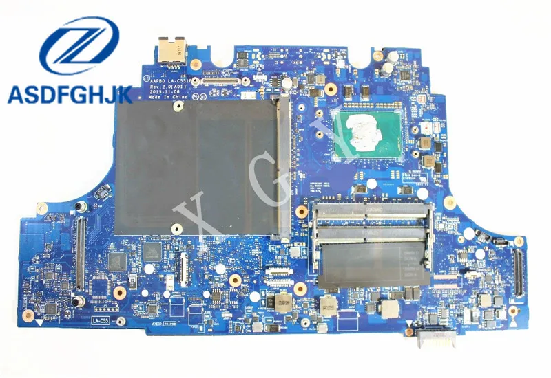 

LA-C551P Laptop Motherboard for Dell Precision 7710 Motherboard 5RY82 05RY82 CN-05RY82 i7-6920HQ 2.9 GHz 100% Test OK