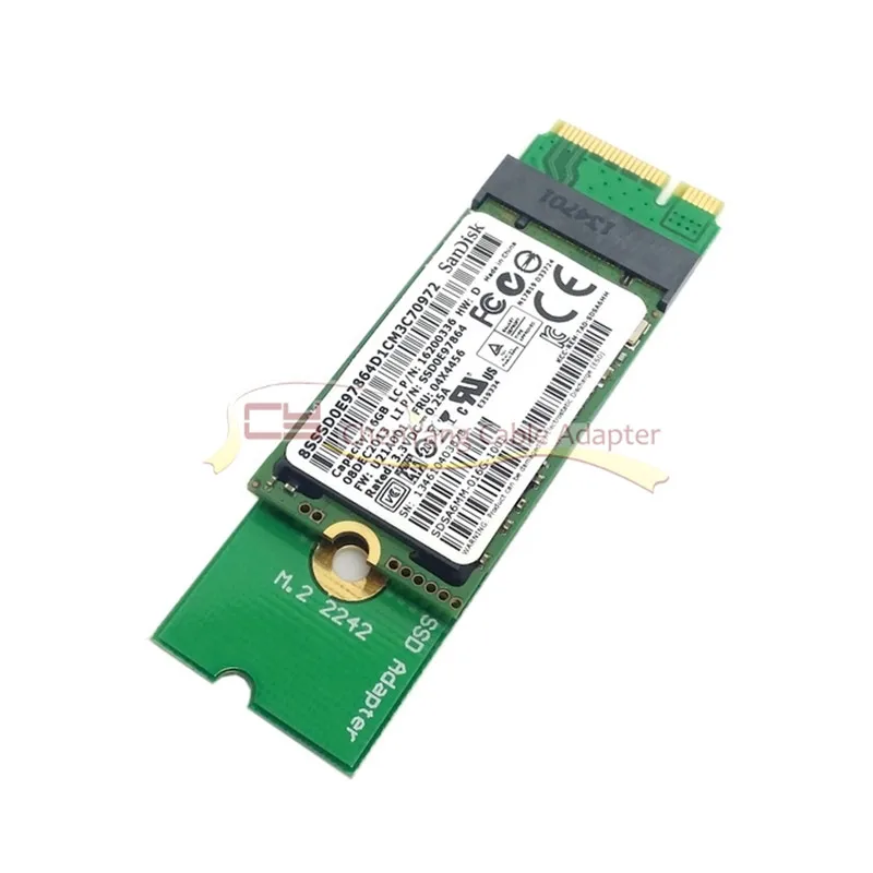 Добавьте карты PCBA Mini PCI-E 2 Lane M.2 NGFF 30 мм 42 мм SSD для Lenovo X1 Carbon Ultrabook SSD