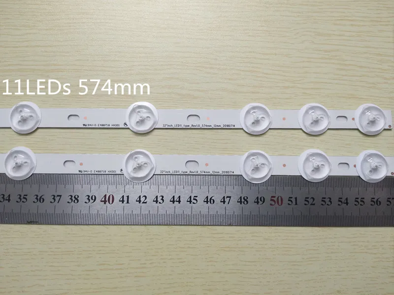 11 Lamps 575mm LED Backlight Strip For TD Systems K32DLV1H 32 inch Bars Kit Television LED Bands Innotek 32\