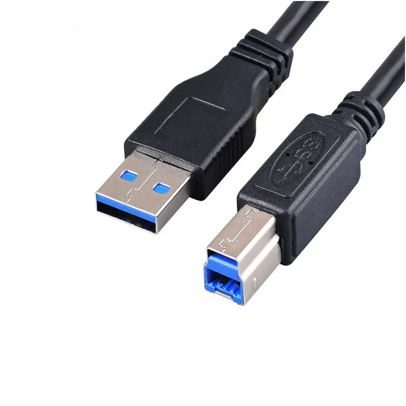 1 متر 2 متر 3m USB 3.0 عالية السرعة كابل طابعة طويلة الرصاص أ إلى ب الأسود محمية للكمبيوتر مكتب والمدرسة
