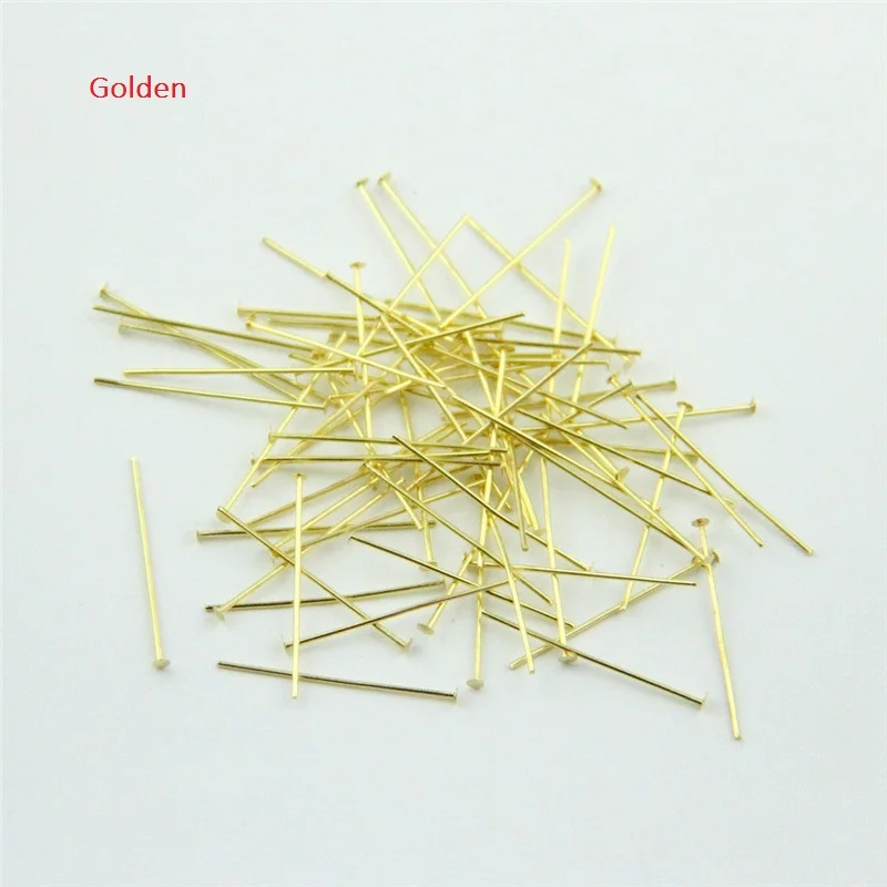 Metal T Needles 200pcs/1000pcs 20mm/40mm Chromium/Golden/Bronze Color Plated Pins For Jewelry Beads Connectors Accessories