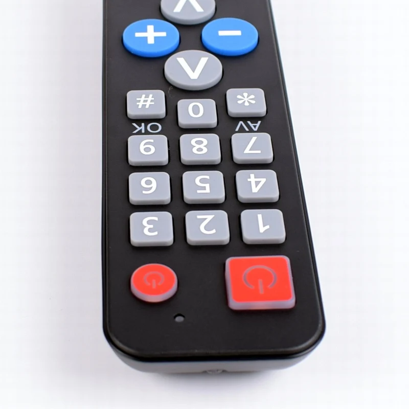 Universal Learn Remote Control Work for 2 devices Copy IR Code for TV VCR STB DVD DVB BOX 2 in 1 Controller Easy for Old People.
