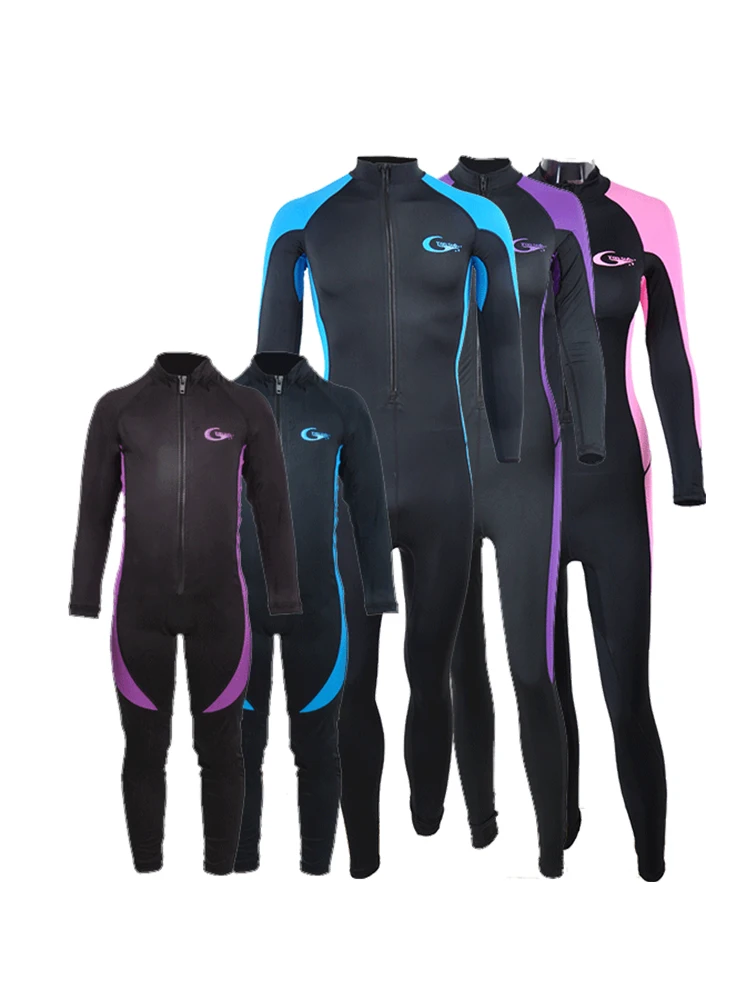 YONSUB-Lycra Men's and Women's sunscreen, One-piece sunscreen, Swimwear, Long Sleeve sunscreen, Surf Beach wear, UPF50 +