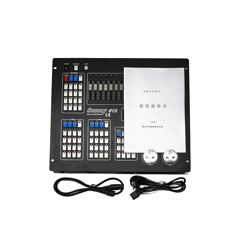 Imagem -06 - Canais Dmx512 Dmx Controlador Console Equipamento de Discoteca dj Consoles de Iluminação Dmx Controle de Luzes de Palco Profissional Equipar Sunny512