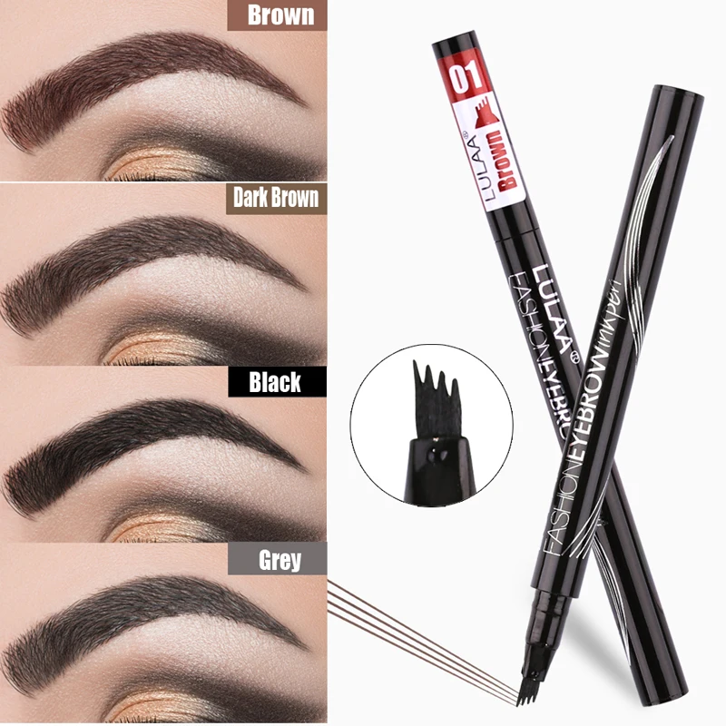 1PC Waterproof Eye Liner Eyebrow Pen Pencil Dye Tint Pen Eyeliner Makeup Cosmetic Beauty Tools  Eye Brow Tint Makeup Six Colors