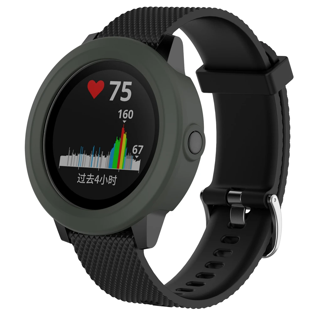 Juste de protection en silicone souple pour montre intelligente Garmin Vivoactive 3, coque de protection, diamètre 45.4mm, accessoires de montre