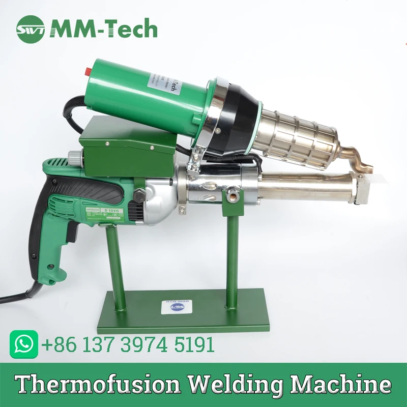 Plastic extrusion welding gun HDPE pipe hand welding extruder plastic welder manual extruder machine for PP rods