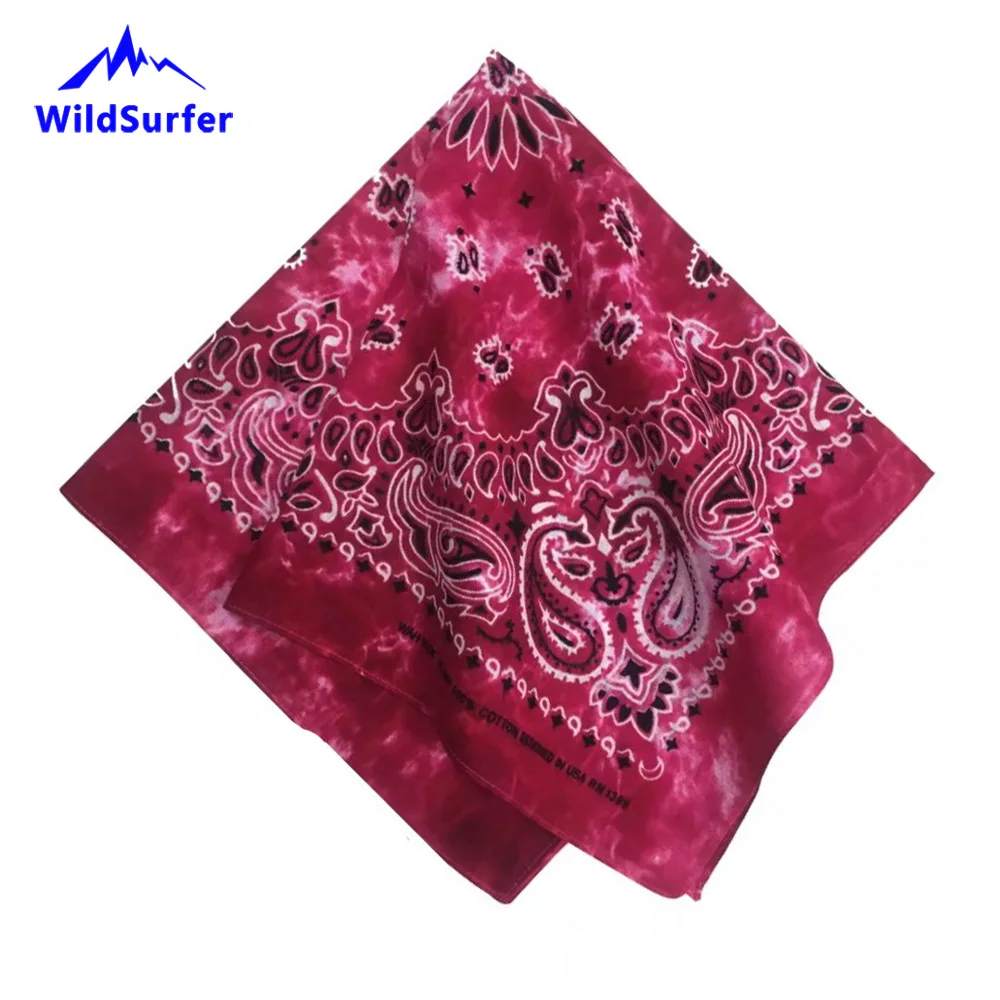 Bandana de algodão para homens e mulheres, aquecedor de pescoço, chapéu de caju tingido com gravata, pulseira esportiva, redecilla, máscara, paisley, lenços hiphop