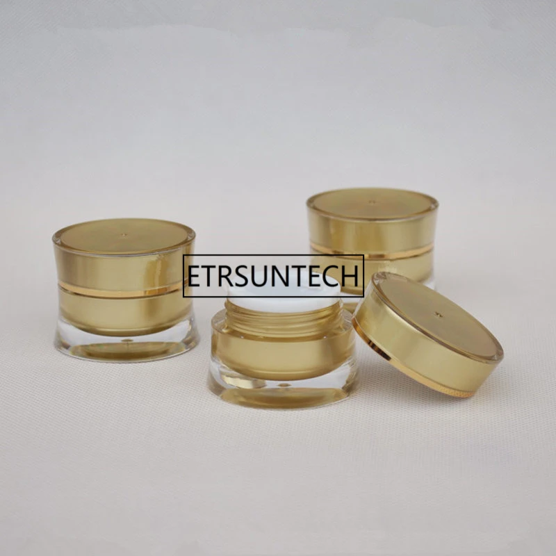 5g Cosmetics Cream Containers acrylic Empty Sample Packaging Jars Bottles Ointment wax Cosmetics bottle F1764