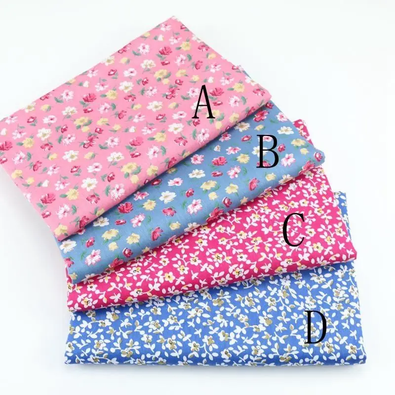 

Delicate 1 Meter X 160CM Little Flower 100% cotton Fabric Quilting Clothes Home Textile Bedding Sewing Doll Cloth DIY A93