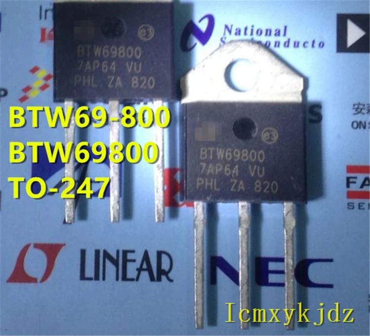 2Pcs/Lot , BTW69-800  BTW69800 BTW69-800RG 69A800V TO-3P ,New Oiginal Product New original free shipping fast delivery