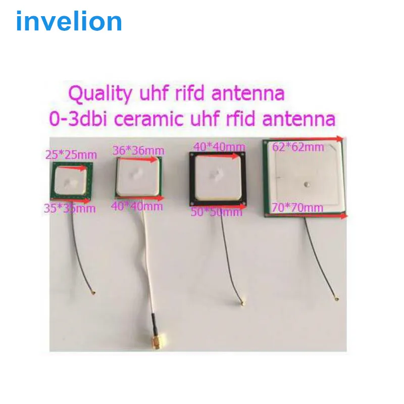 

handheld desktop rfid reader uhf Android embedded system 4 set passive short read range 0-3dbi small ceramics uhf rfid antenna