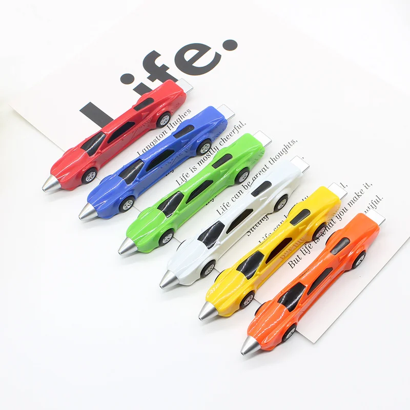 1pcs Creative Sports Car Ballpoint Pen Material Escolar Blue Ink Writing Pen Stationery Office School Supplies