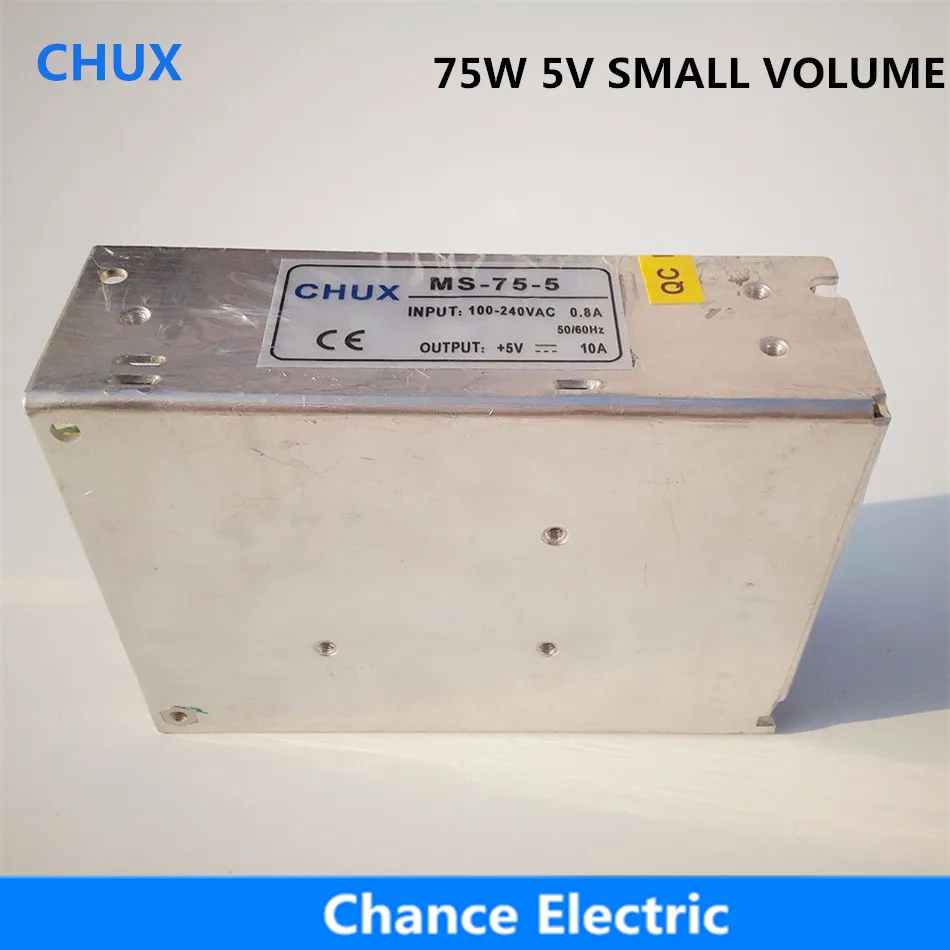 CHUX Ms 75w Switching Power Supply 12v 15v 24v Smaller Size Single Output Led Strip Power Suppliers