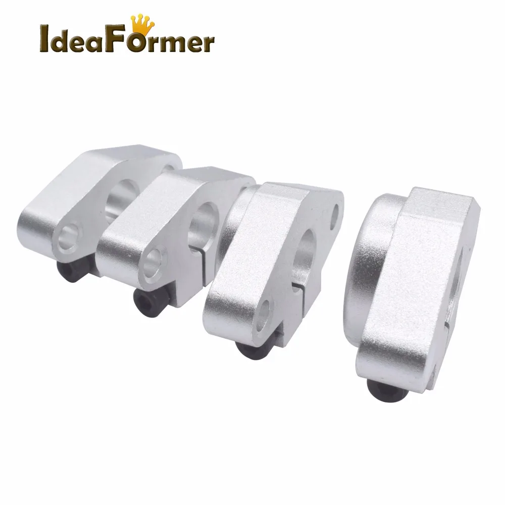 Soporte de eje de rodamiento SHF8 SHF10 SHF12 SHF16 para varilla de 8mm, 10mm, 12mm, 16mm, soporte de eje redondo Diy XYZ Table CNC Router 3D impresora