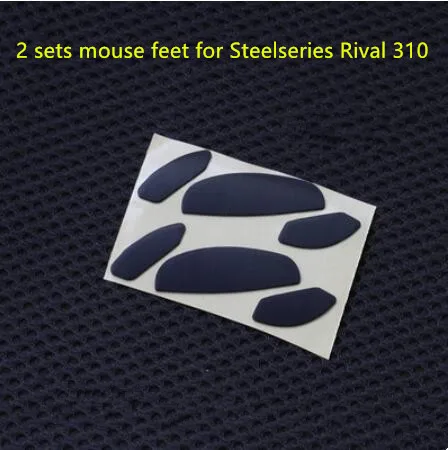 2 sets/pack PTFE mouse skates mouse feet for Steelseries Rival 310 thickness is 0.7mm for replacement