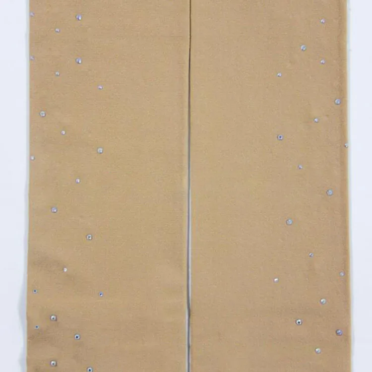 Strass Eiskunstlauf Strumpfhosen Erwachsene Kinder Gymnastik Trikot Eislaufen Hosen Socken Mädchen Strumpfhosen Erwachsene Fitness Legging – Detail 4