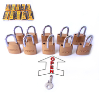 10PC 24mm Padlocks Open By Same Keys