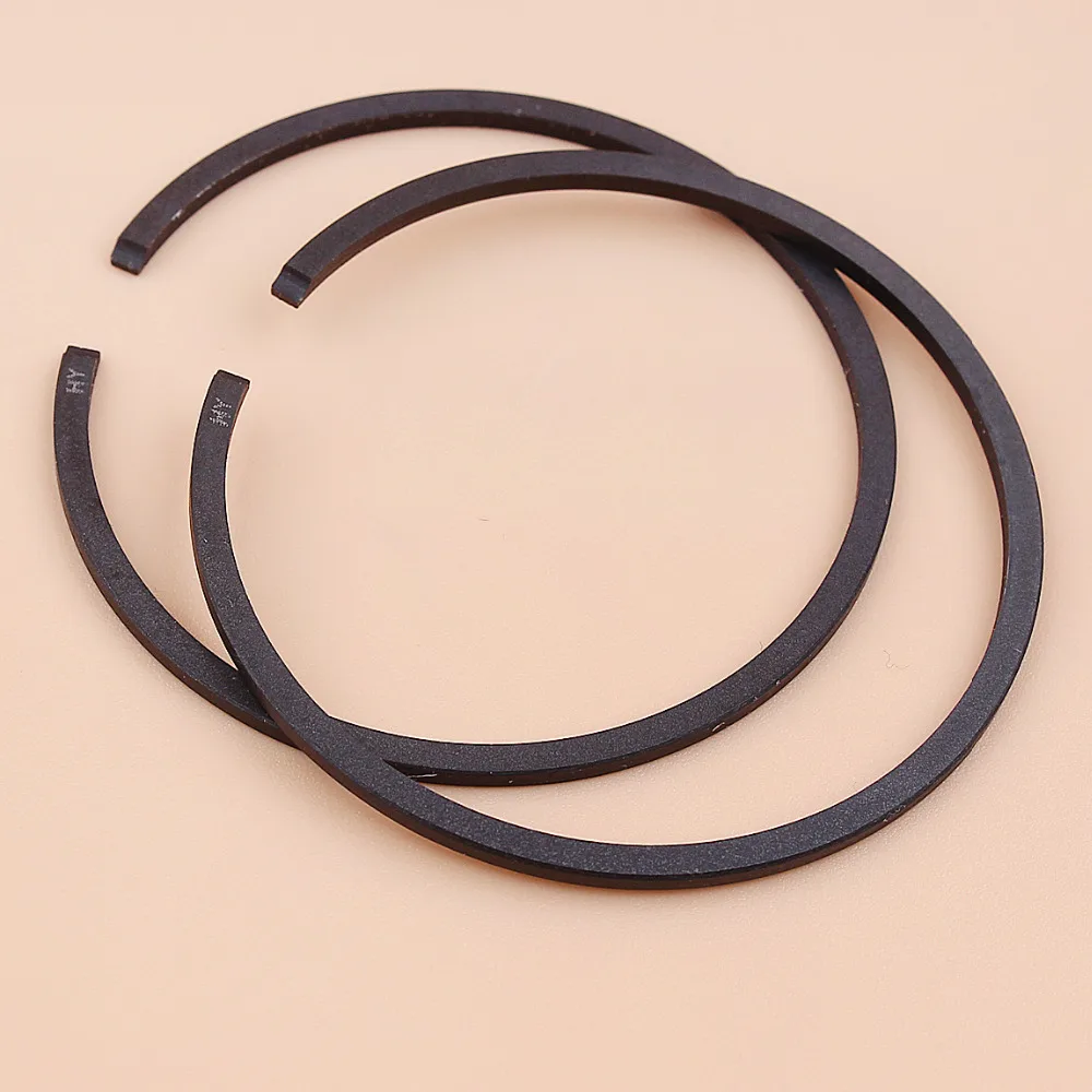 2Pcs/lot 44mm Piston Rings Fit Husqvarna 49 42 51 55 246 345 350 340 346 351 353 Jonsered 2150 CS2150 Chainsaw Parts 503289010