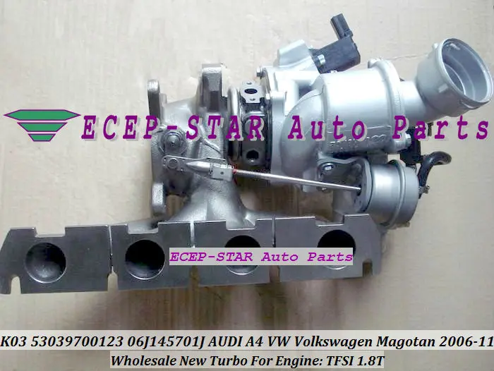 

К03 53039700123 53039880123 06J 145701 Турбокомпрессор J для AUDI A4 для Volkswagen VW Magotan 2006-11 1.8L TFSI 1.8T